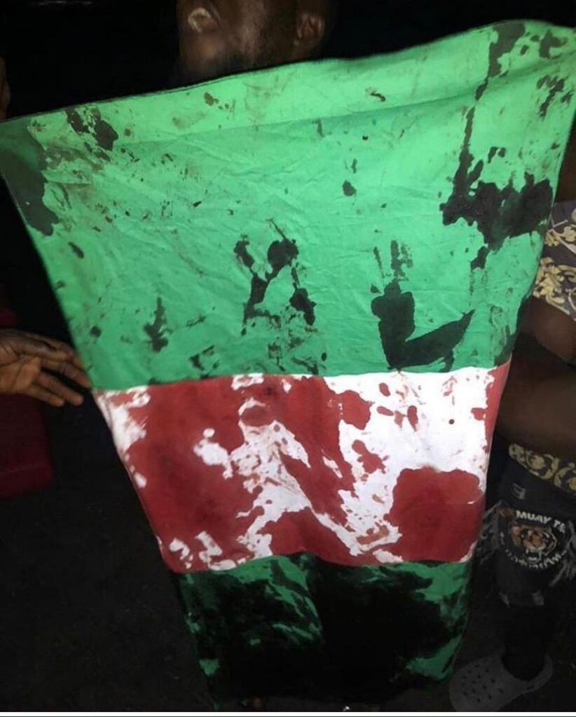 EndSARS - Bloodied Nigerian Flag