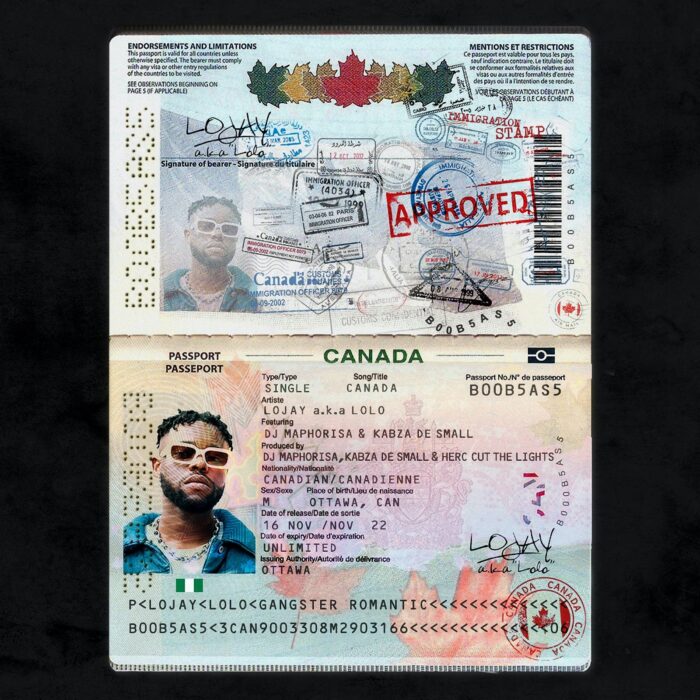 Lojay Drops New Hit Single ‘Canada’ Ft DJ Maphorisa & Kabza De Small