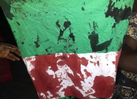 EndSARS - Bloodied Nigerian Flag
