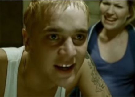 Screen capture from Eminem's Stan music video